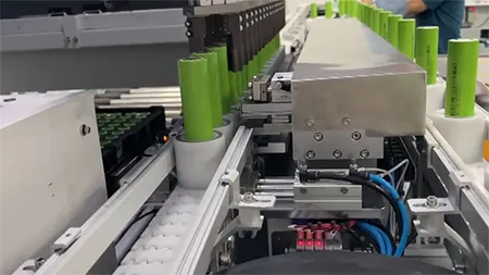 Plastic Chain Conveyor untuk Produksi Baterai