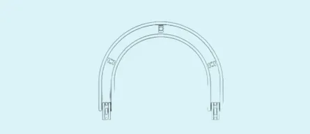 Horizontal plain bends
