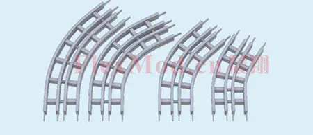 Horizontal plain bends