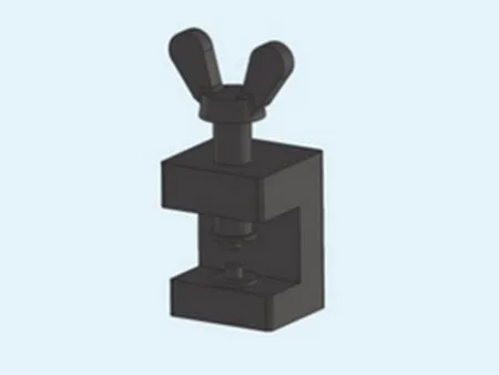 Rivet crimping clamp